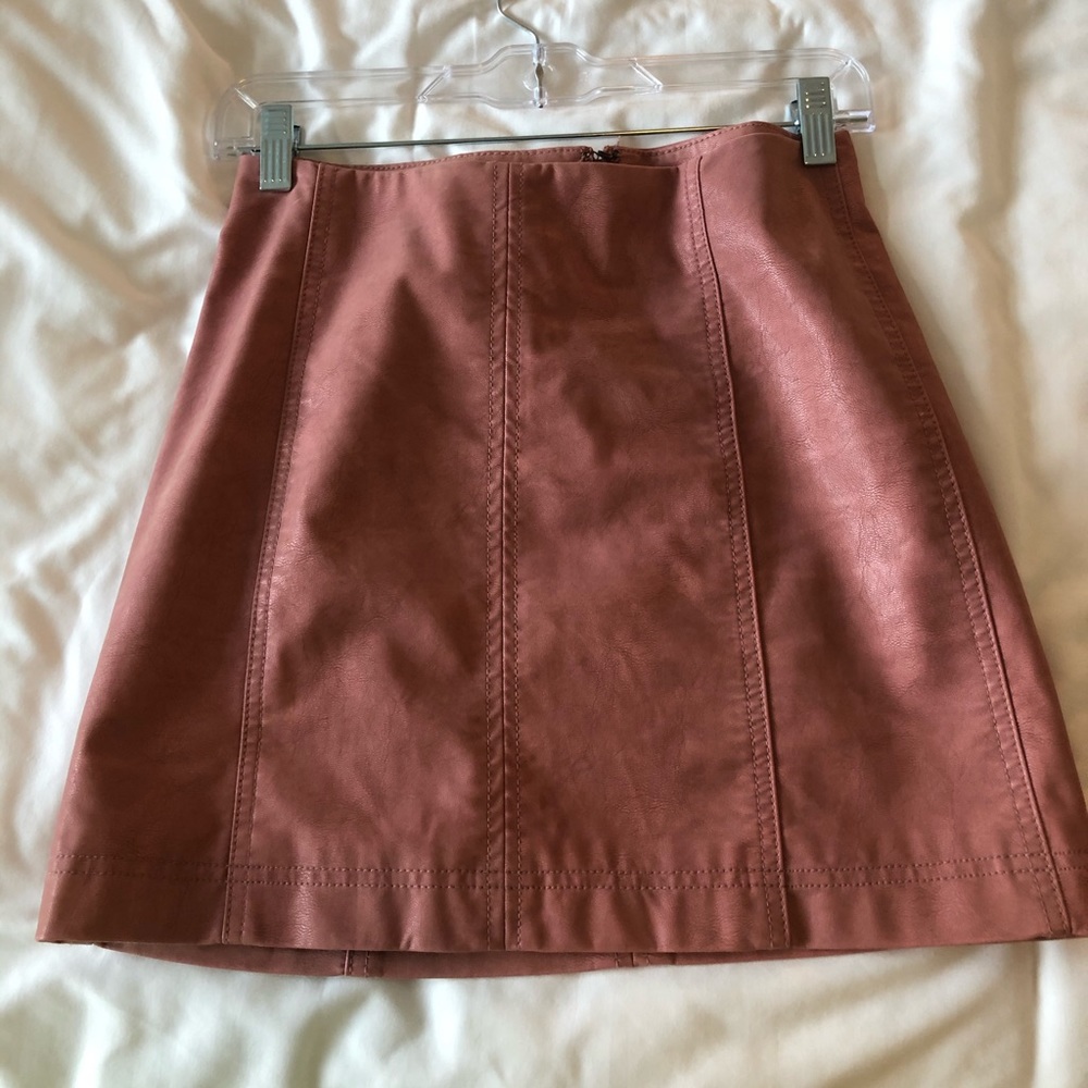 FreePeople Mauve Suede Skirt